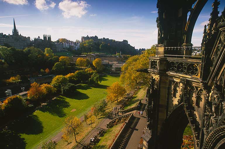 View from Scott Monument