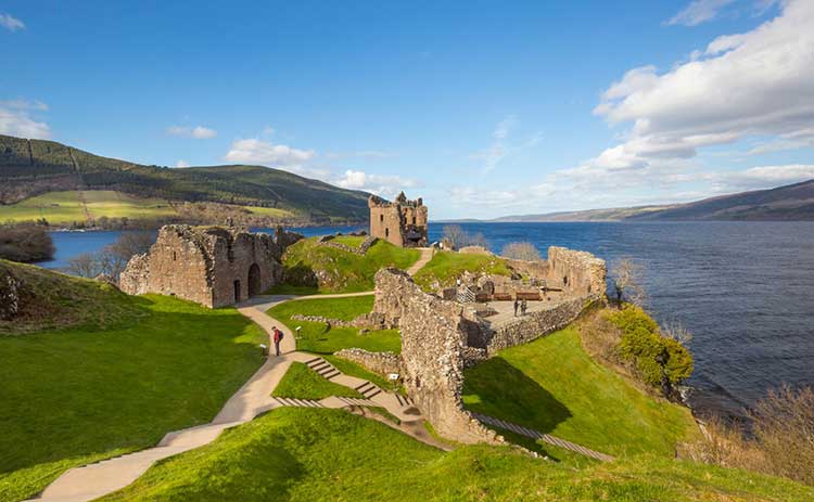 Urquhart Castle by Loch Ness